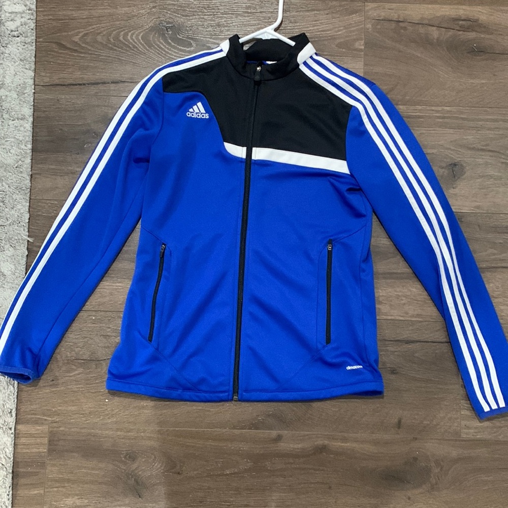 Adidas vintage women climate zipper up pull over medium